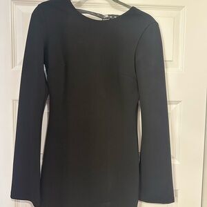Zara Short Black Long Sleeve Dress